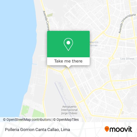 Polleria Gorrion Canta Callao map