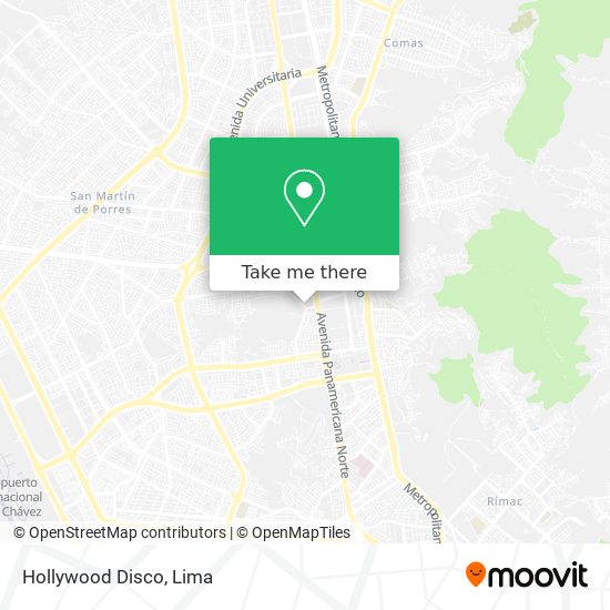 Mapa de Hollywood Disco