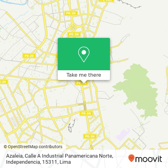 Azaleia, Calle A Industrial Panamericana Norte, Independencia, 15311 map