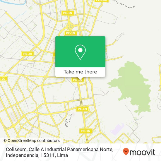 Coliseum, Calle A Industrial Panamericana Norte, Independencia, 15311 map