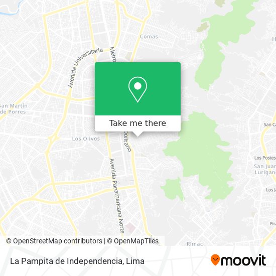 La Pampita de Independencia map