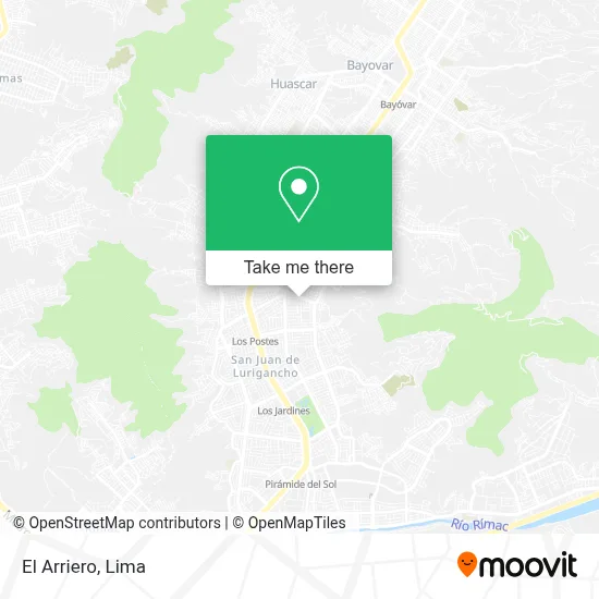 El Arriero map