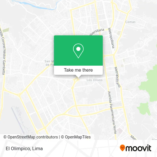 El Olimpico map