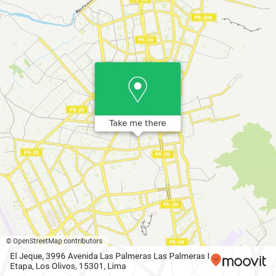 El Jeque, 3996 Avenida Las Palmeras Las Palmeras I Etapa, Los Olivos, 15301 map