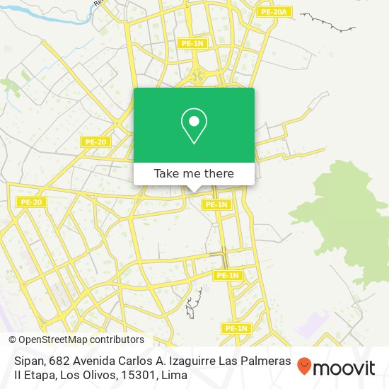 Sipan, 682 Avenida Carlos A. Izaguirre Las Palmeras II Etapa, Los Olivos, 15301 map