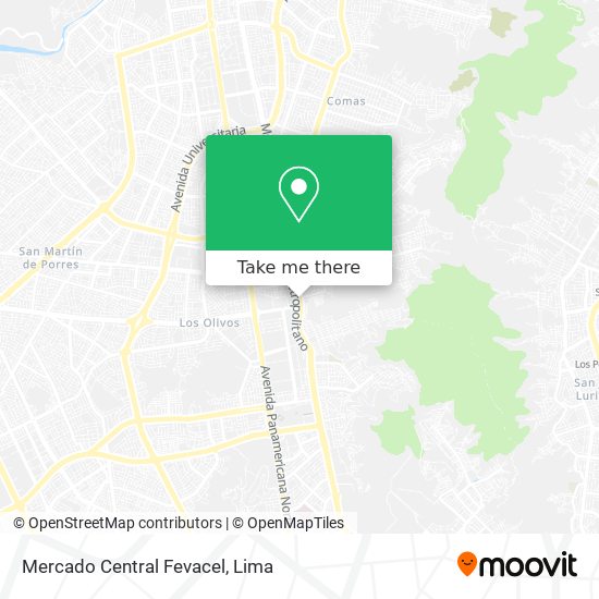 Mercado Central Fevacel map