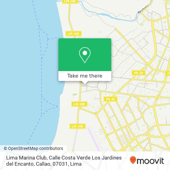 Lima Marina Club, Calle Costa Verde Los Jardines del Encanto, Callao, 07031 map