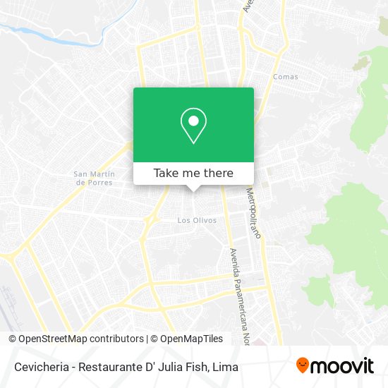 Cevicheria - Restaurante D' Julia Fish map