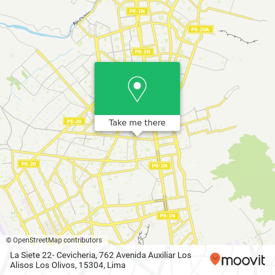 La Siete 22- Cevicheria, 762 Avenida Auxiliar Los Alisos Los Olivos, 15304 map