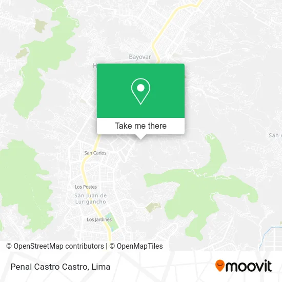 Penal Castro Castro map