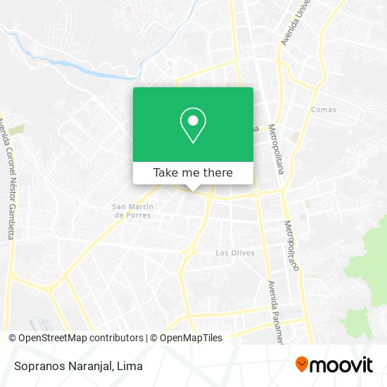 Sopranos Naranjal map