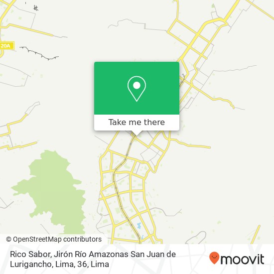 Rico Sabor, Jirón Río Amazonas San Juan de Lurigancho, Lima, 36 map