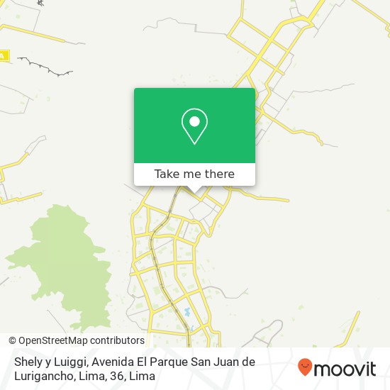 Shely y Luiggi, Avenida El Parque San Juan de Lurigancho, Lima, 36 map