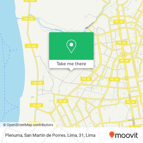 Plenuma, San Martín de Porres, Lima, 31 map