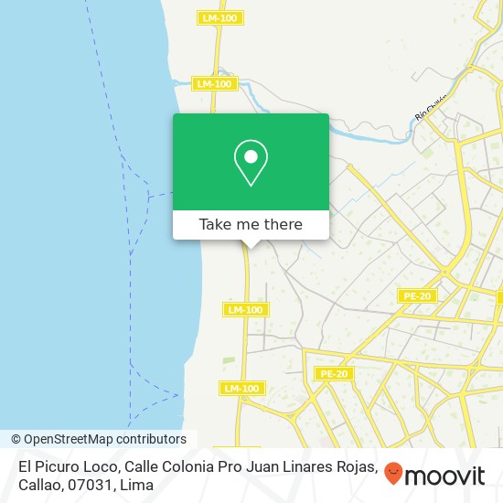 El Picuro Loco, Calle Colonia Pro Juan Linares Rojas, Callao, 07031 map