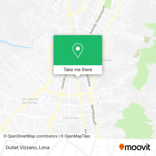 Mapa de Outlet Vizzano
