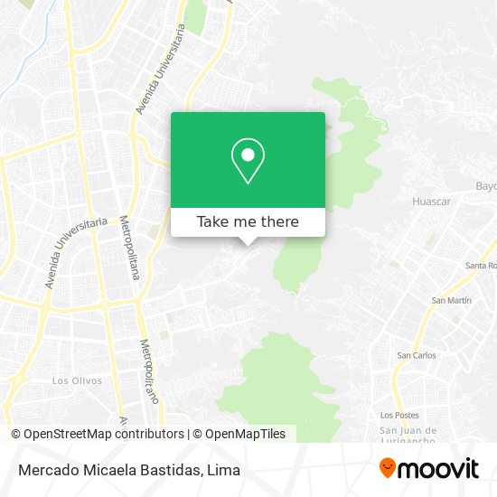 Mercado Micaela Bastidas map