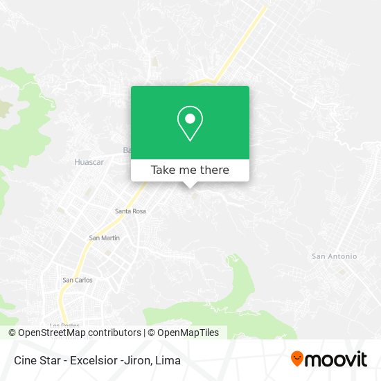 Cine Star - Excelsior -Jiron map