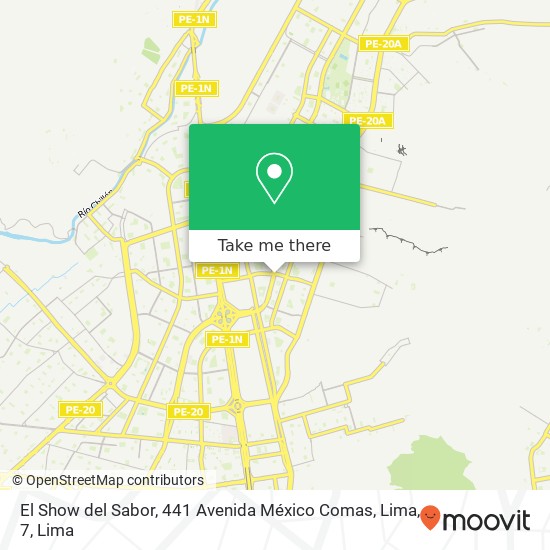 El Show del Sabor, 441 Avenida México Comas, Lima, 7 map