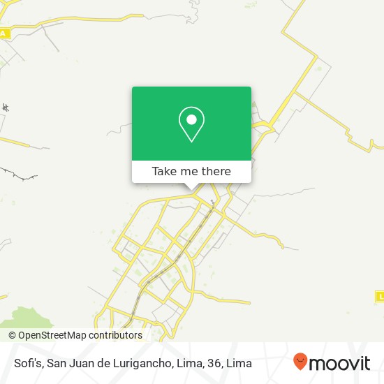Sofi's, San Juan de Lurigancho, Lima, 36 map