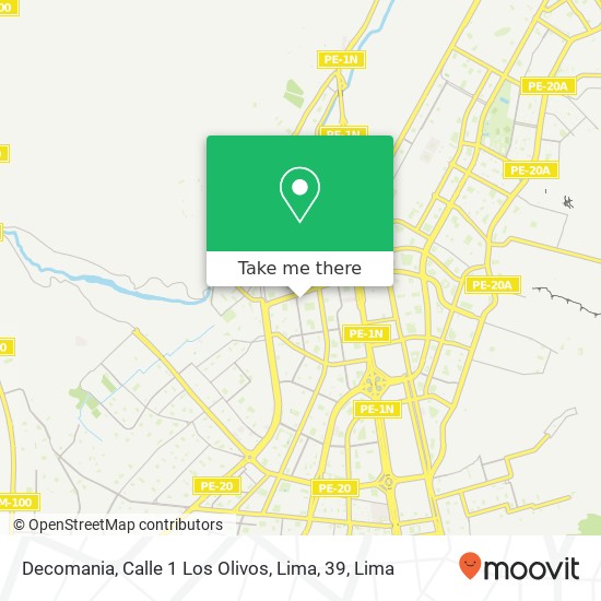 Decomania, Calle 1 Los Olivos, Lima, 39 map