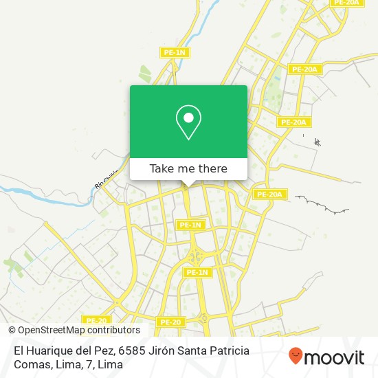 El Huarique del Pez, 6585 Jirón Santa Patricia Comas, Lima, 7 map