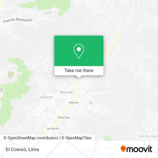 El Coloso map