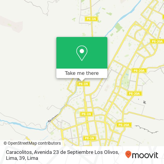 Caracolitos, Avenida 23 de Septiembre Los Olivos, Lima, 39 map