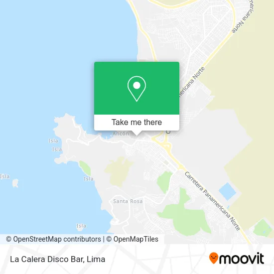 La Calera Disco Bar map
