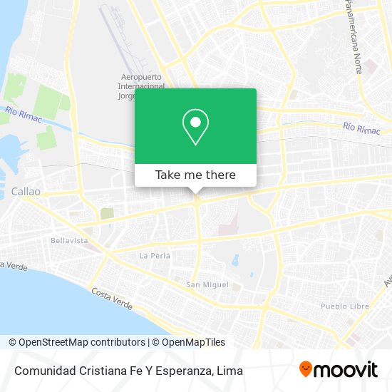 Mapa de Comunidad Cristiana Fe Y Esperanza