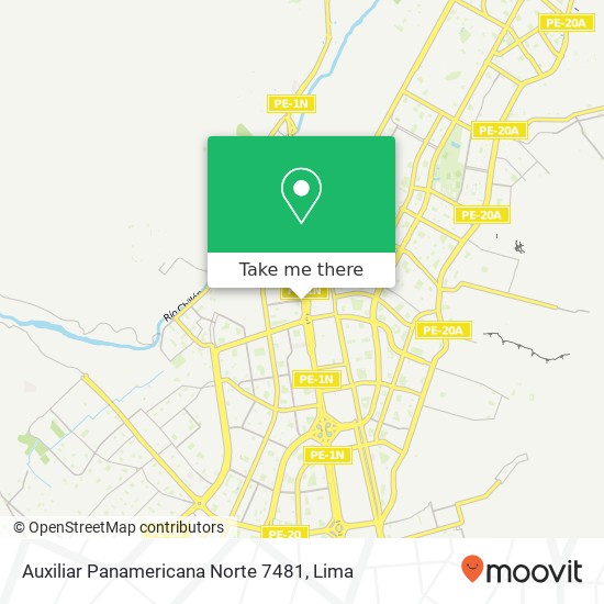 Auxiliar Panamericana Norte 7481 map