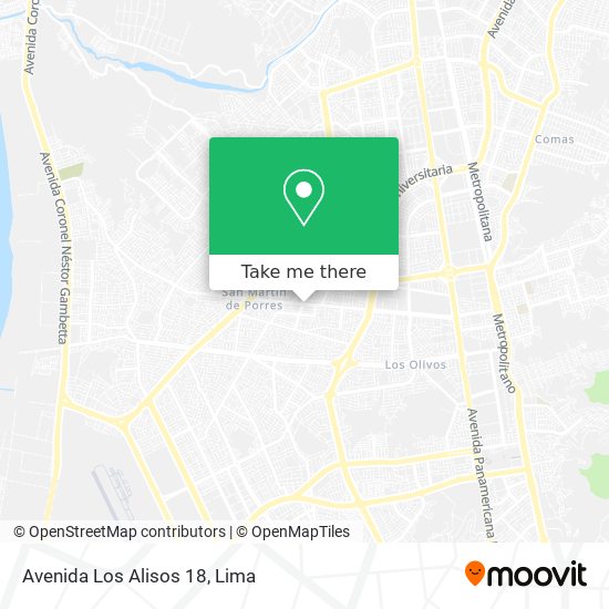 Avenida Los Alisos 18 map