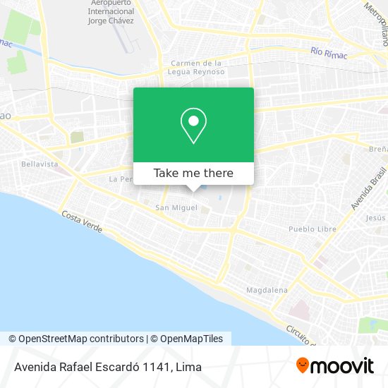 Avenida Rafael Escardó 1141 map
