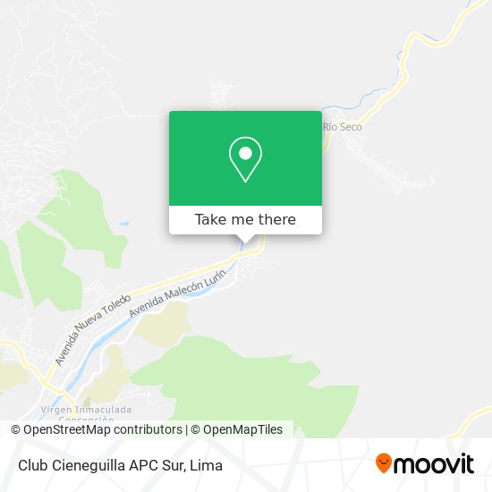 Club Cieneguilla APC Sur map