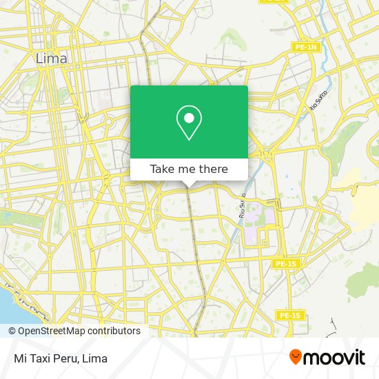 Mi Taxi Peru map