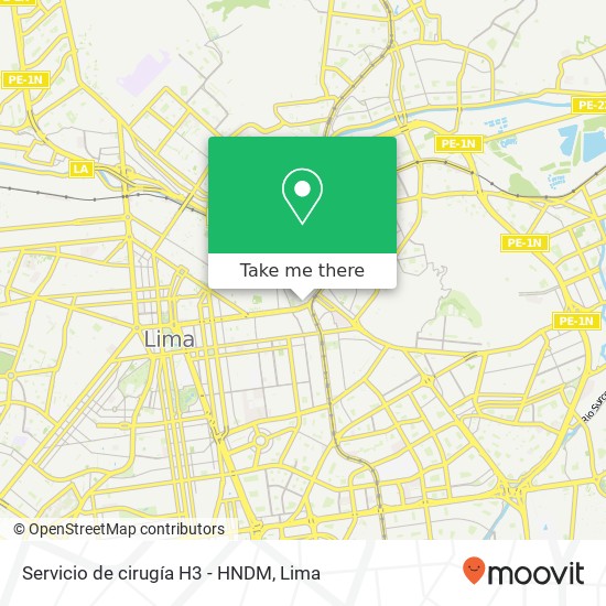 Servicio de cirugía H3 - HNDM map