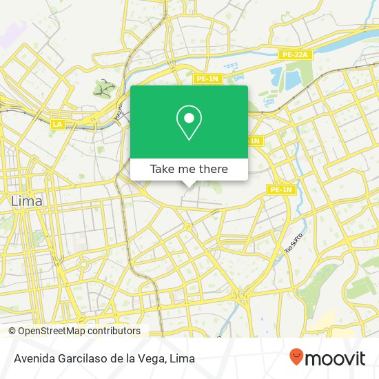 Avenida Garcilaso de la Vega map