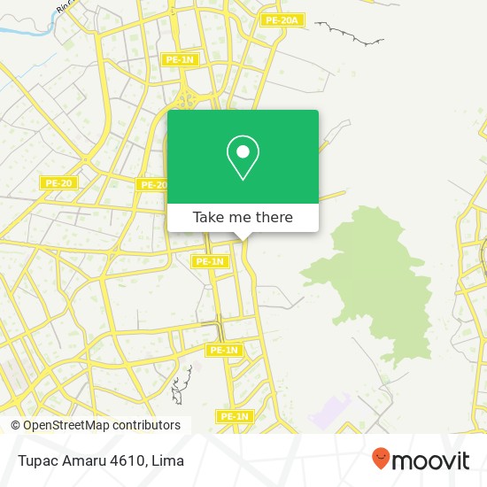 Tupac Amaru 4610 map