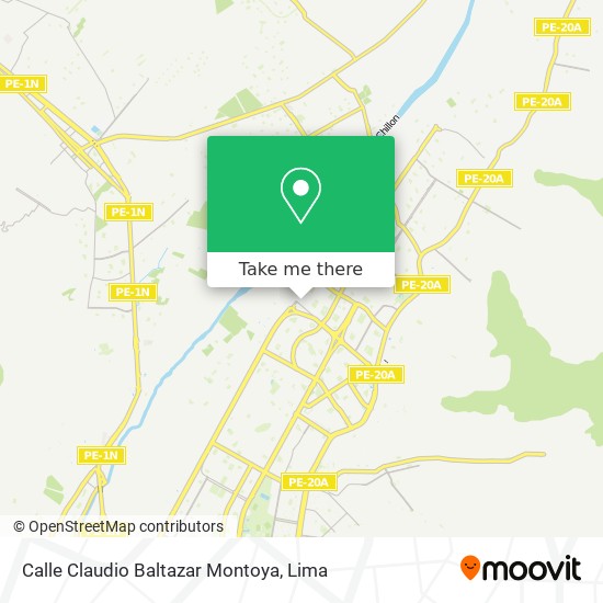 Calle Claudio Baltazar Montoya map