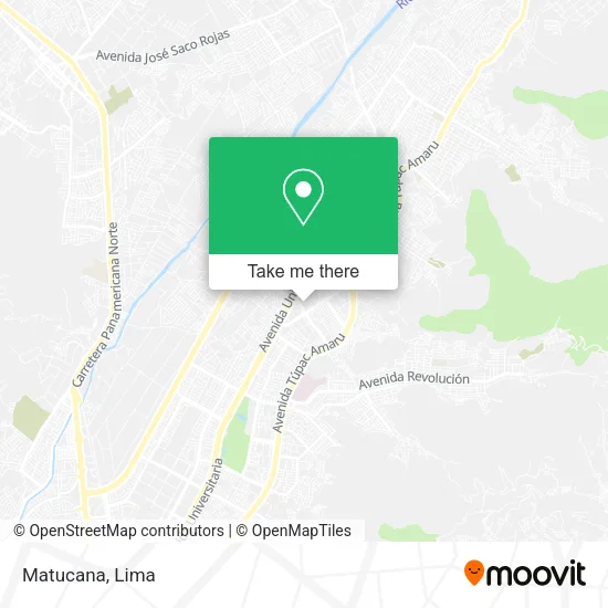 Mapa de Matucana
