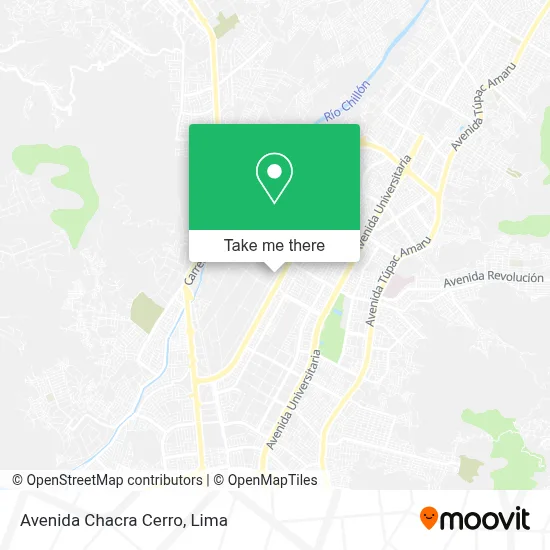 Mapa de Avenida Chacra Cerro