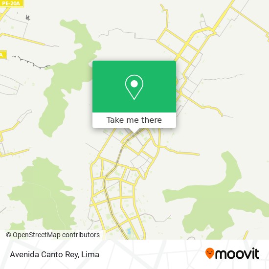 Mapa de Avenida Canto Rey