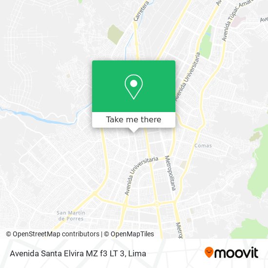 Avenida Santa Elvira MZ f3 LT 3 map