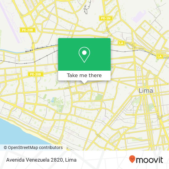 Mapa de Avenida Venezuela 2820