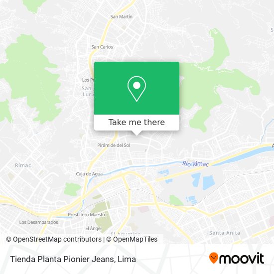 Mapa de Tienda Planta Pionier Jeans