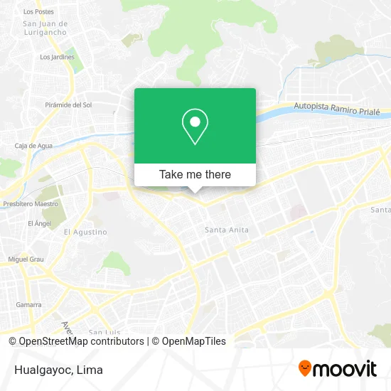 Mapa de Hualgayoc