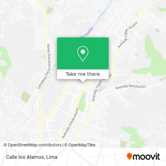 Calle los Alamos map