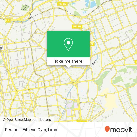 Personal Fitness Gym map