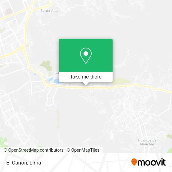 Mapa de El Cañon