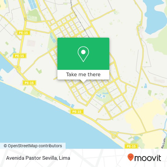 Avenida Pastor Sevilla map